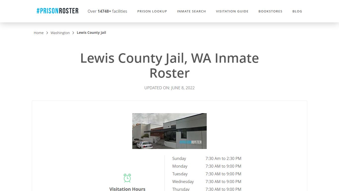 Lewis County Jail, WA Inmate Roster